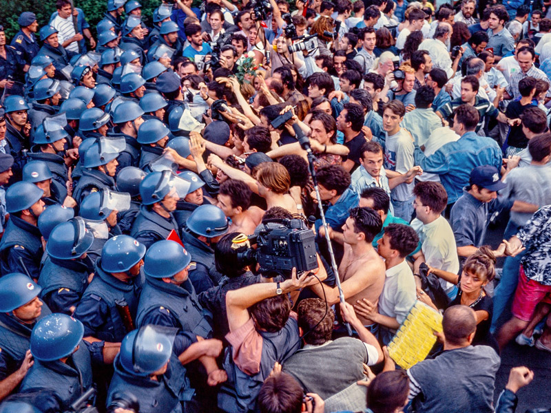Studentski protest 1992. Foto D. Zamurović